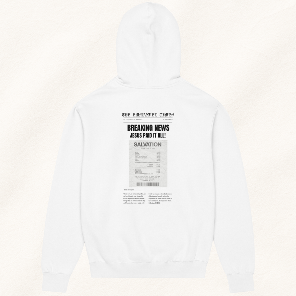 The Emmanuel Times unisex box hoodie