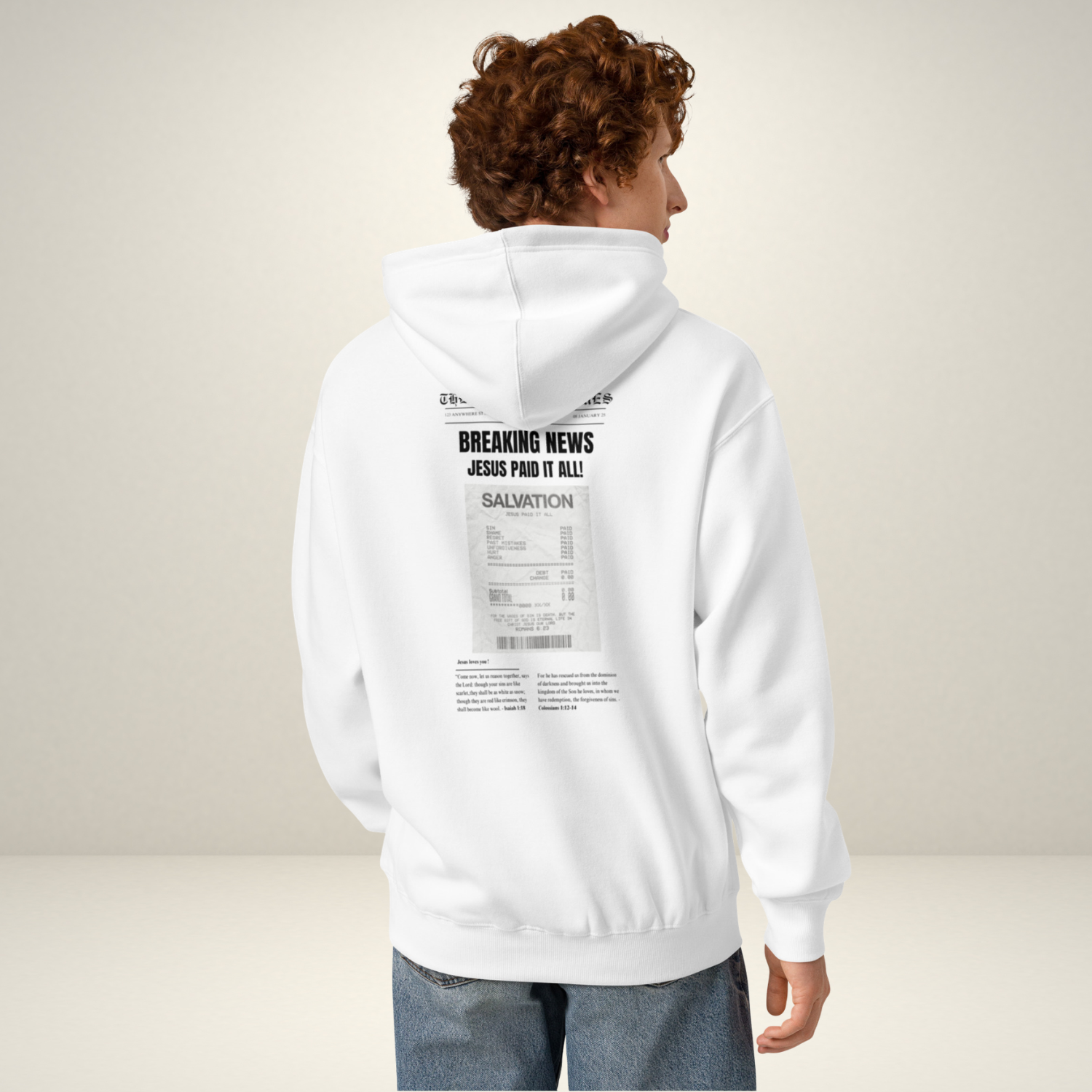 The Emmanuel Times unisex box hoodie