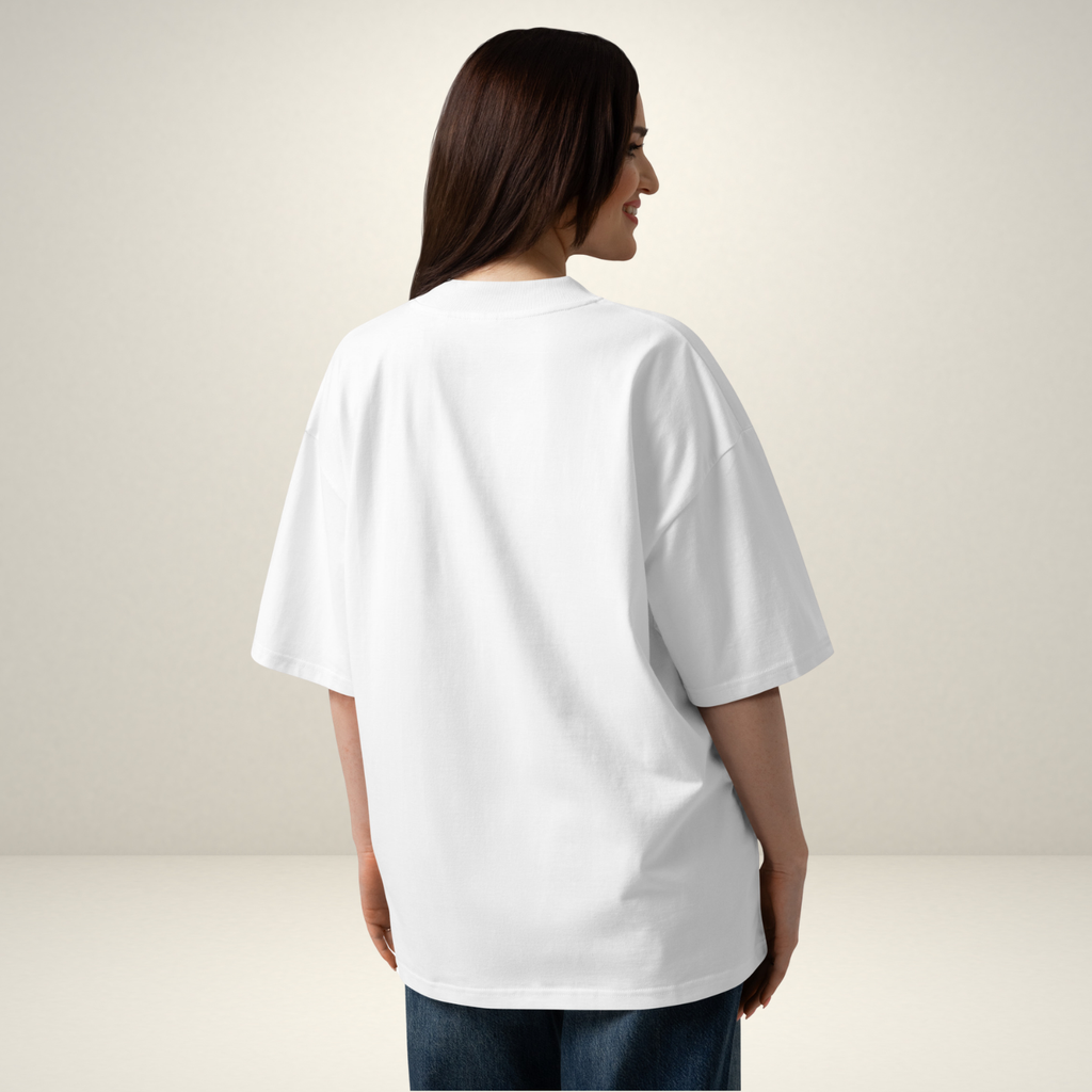 Unisex oversized EMMANUEL high neck t-shirt