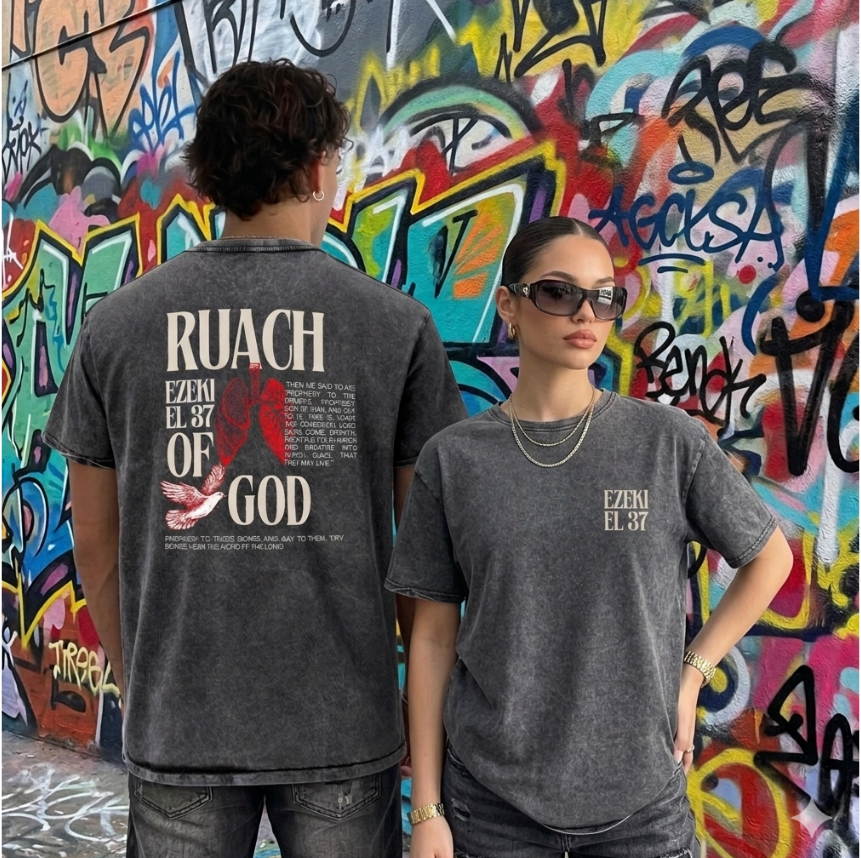Ezekiel 37 Denim T-Shirt
