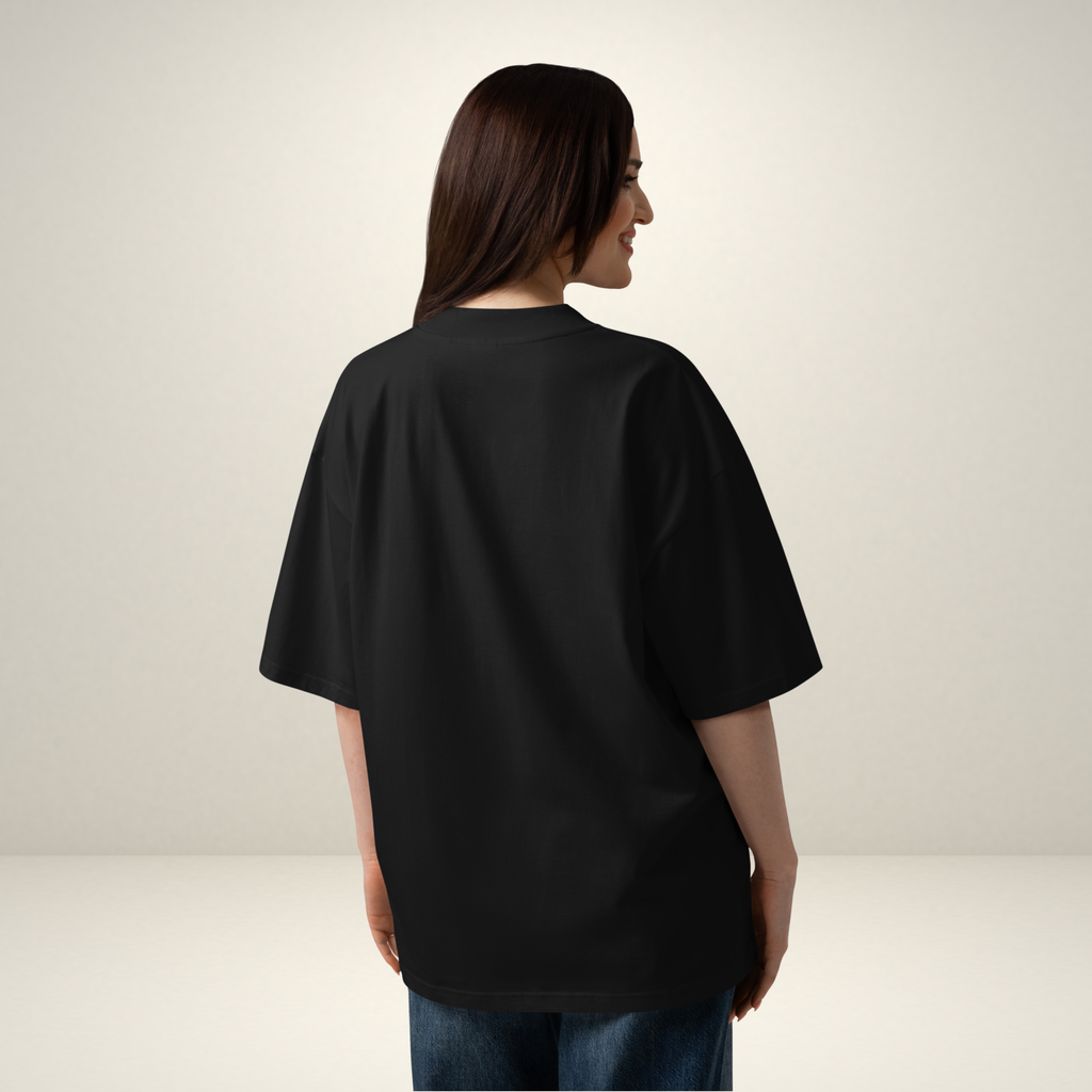 Unisex oversized EMMANUEL high neck t-shirt