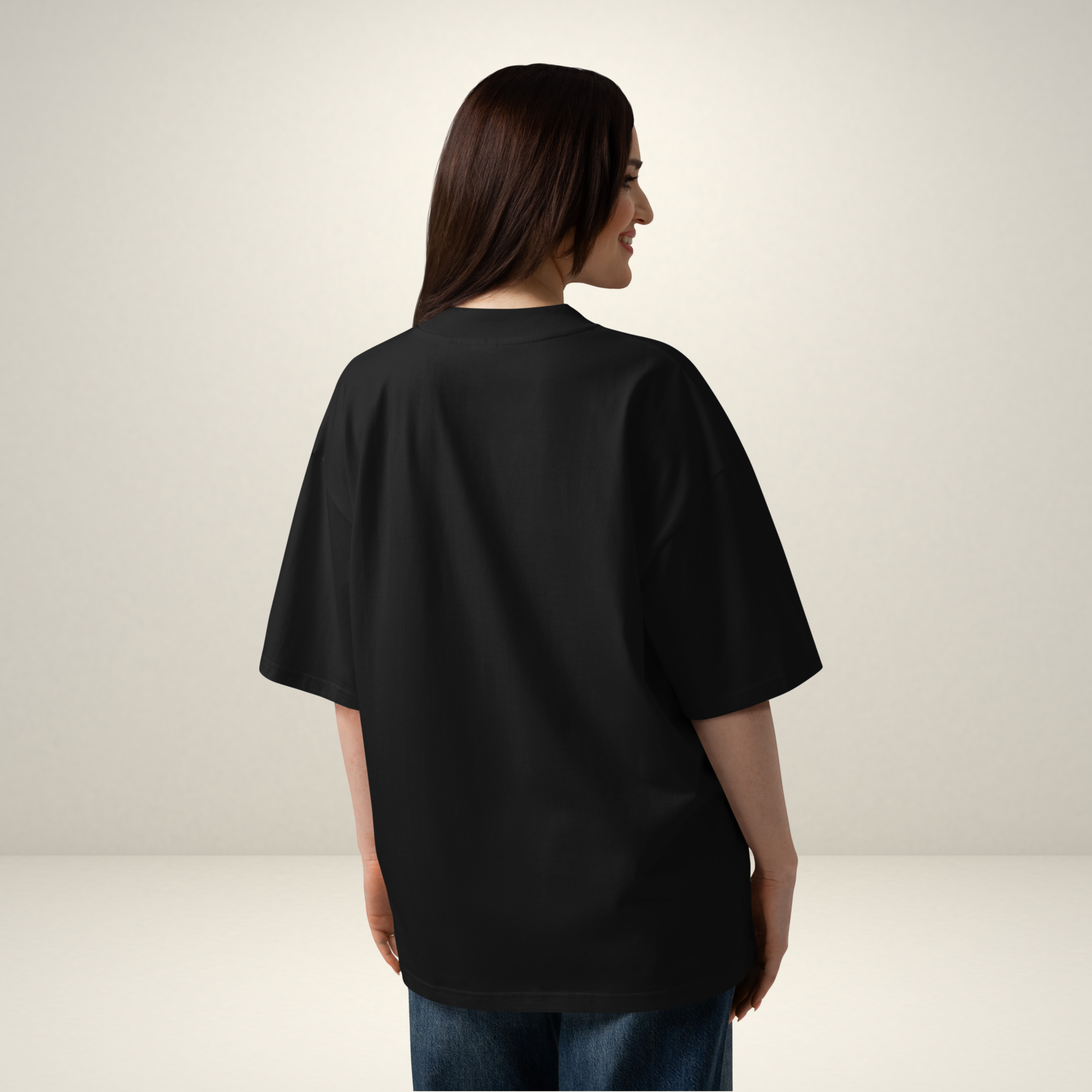 Unisex oversized EMMANUEL high neck t-shirt